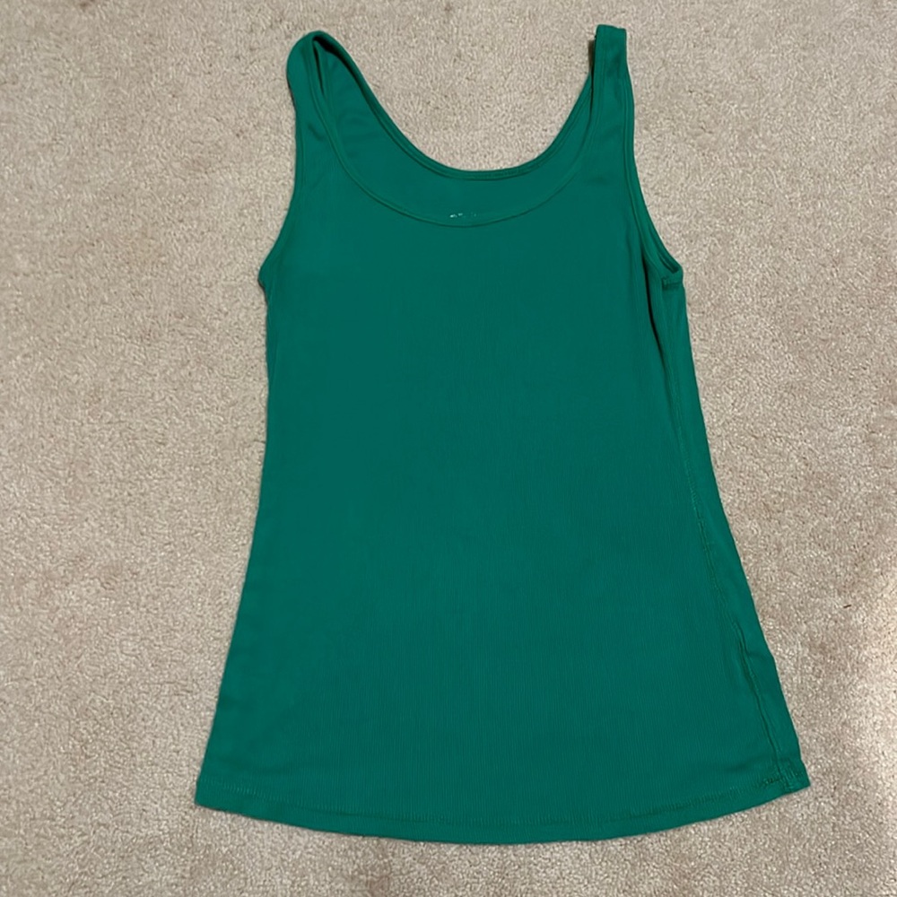 Green tank top